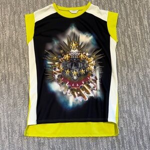 Long black top Black and Yellow